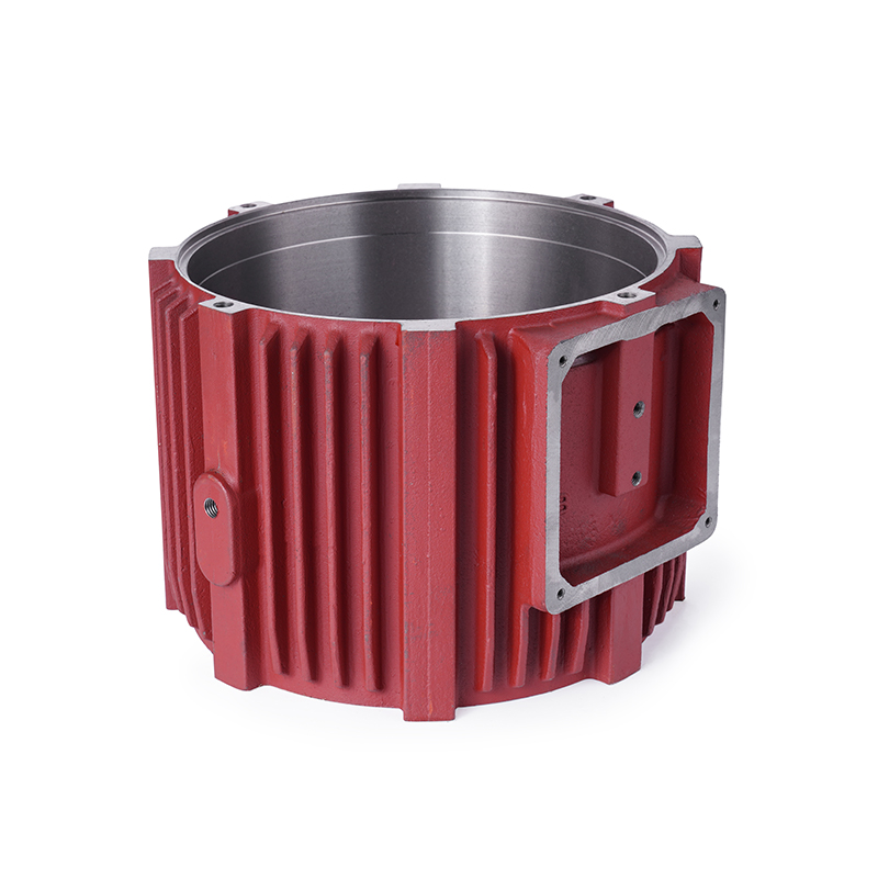 Carcaça do motor em ferro fundido cinza